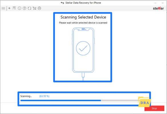 Stellar Data Recovery For iPhone - Step 4